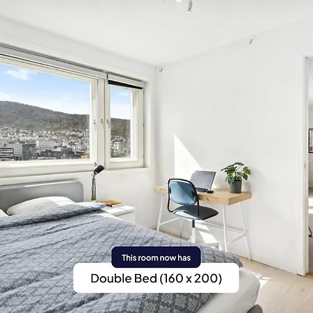 Large Penthouse In The Center With Balcony 公寓 卑爾根